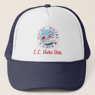 United States linjer - hatt för S.S. United State Truckerkeps