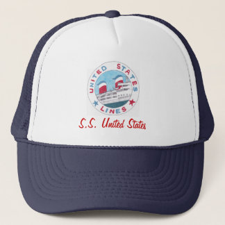 United States linjer - hatt för S.S. United States Truckerkeps