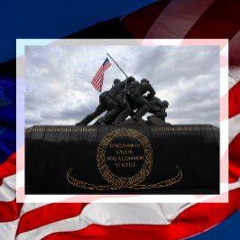 United States Marine Corps krigsmonument Vykort