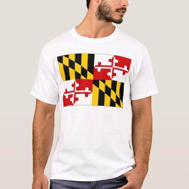 United States Maryland flagga Tee (Framsida)