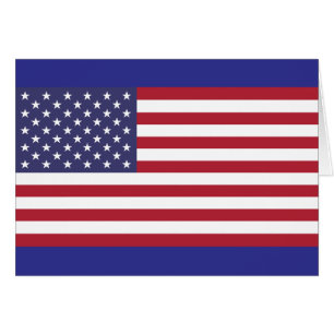 United States medborgareflagga Hälsningskort