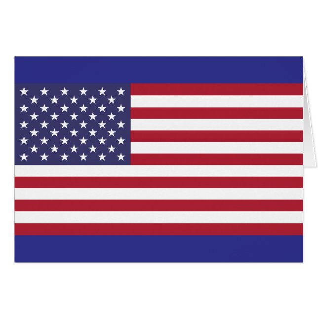 United States medborgareflagga Hälsningskort (Framsidan Horizontal)