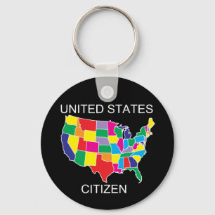 United States medborgarekeychain Nyckelring