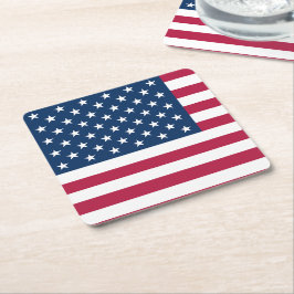 United States of America Underlägg Papper Kvadrat