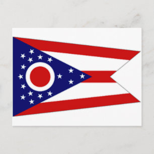United States Ohio flagga Vykort