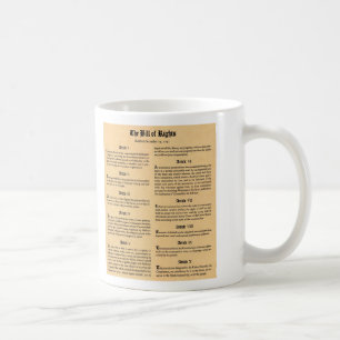 United States räkning av rättigheter Kaffemugg