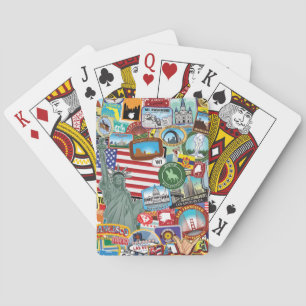 United States reser klistermärkemönster Casinokort