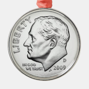 United States Roosevelt Dime Julgransprydnad Metall