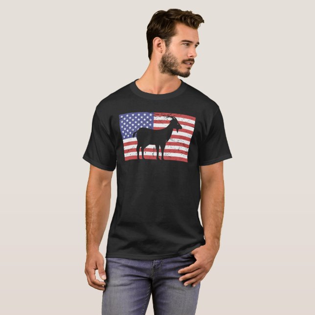 United States sjunker & geten T Shirt (Hel framsida)