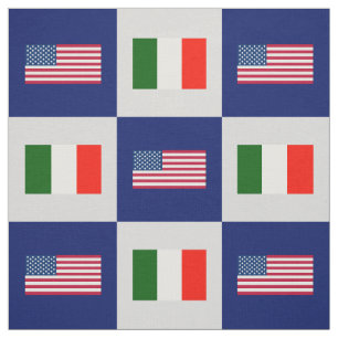 United States sjunker, italienflagga på blått & Tyg