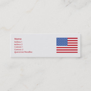 United States - smala Mini Visitkort