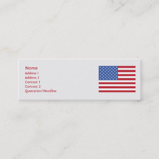 United States - smala Mini Visitkort