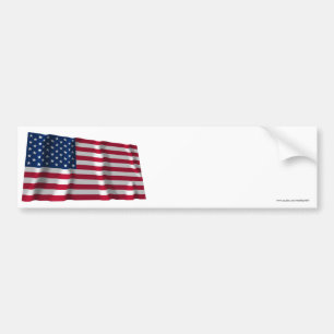 United States som vinkar flagga Bildekal