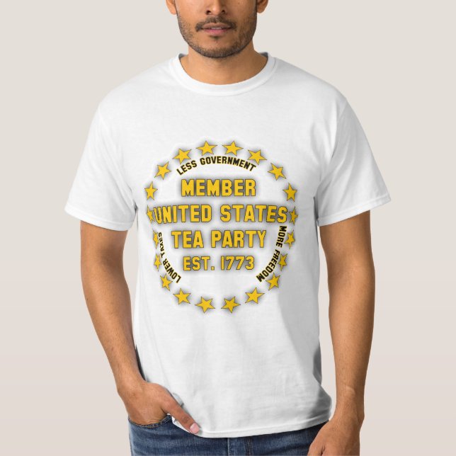 United States Teaparty T-shirt (Framsida)