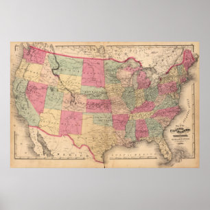 United States & territorier Poster