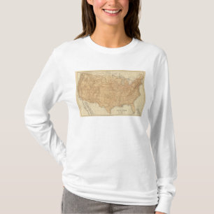 United States topografiska särdrag T-shirt