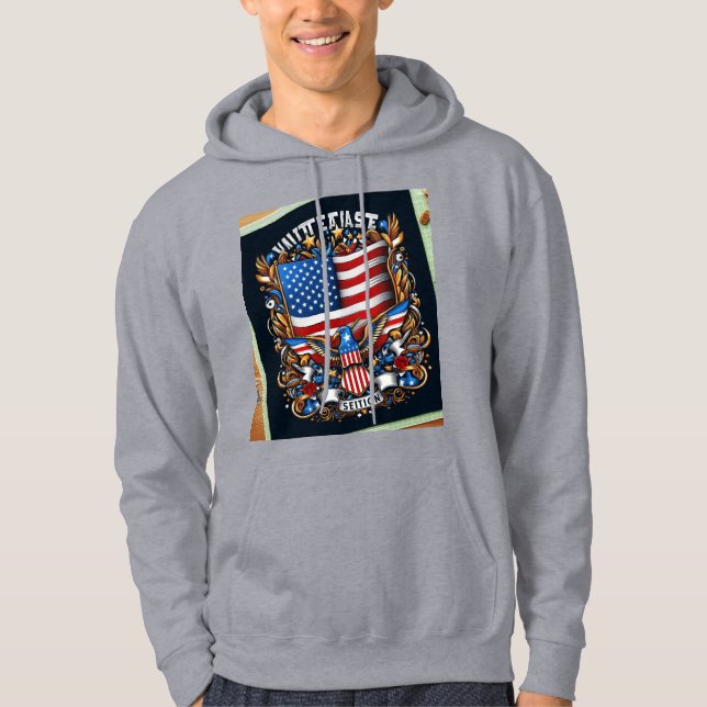 United States Trendy Hoodie – Premium Streetwear  (Framsida)