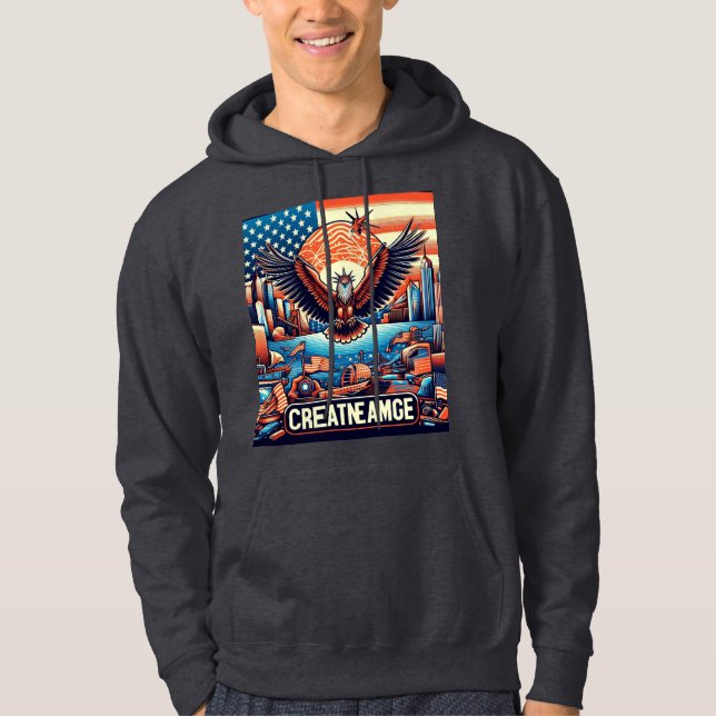 United States Trendy Hoodie – Premium Streetwear  (Framsida)