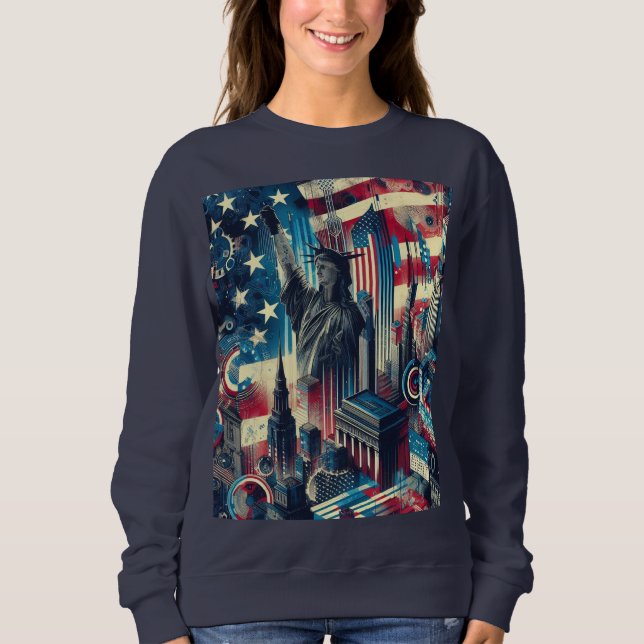 United States Trendy Hoodie – Premium Streetwear  T Shirt (Framsida)