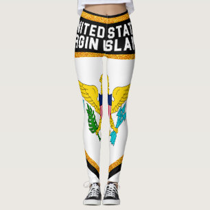 United States Virgin Islands flagga Leggings