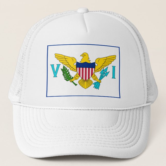 United States Virgin Islands hatt Truckerkeps (Framsida)
