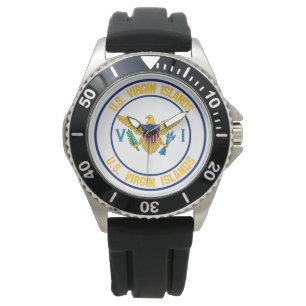 United States Virgin Islands rundaEmblem Armbandsur