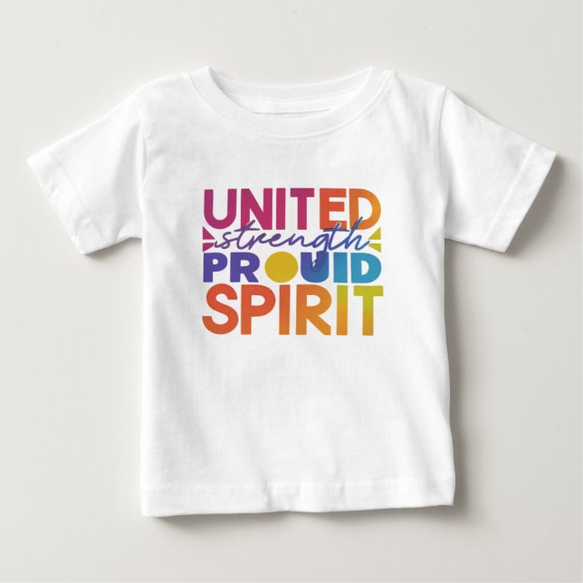 United Strength Proud Spirit T Shirt (Framsida)