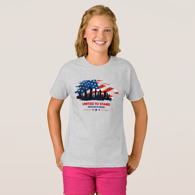 United to stand | Kids T-Shirt (Hel framsida)
