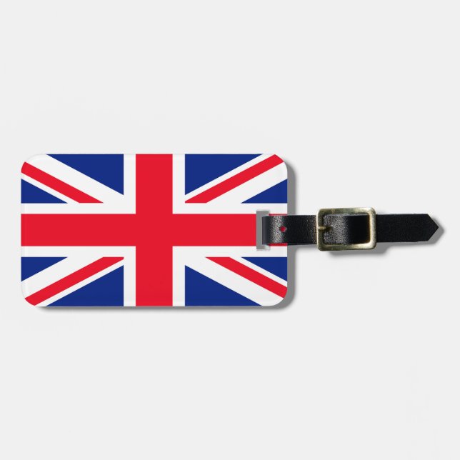 United Union Jack Flagga Bagagebricka (Horisontell Framsida)