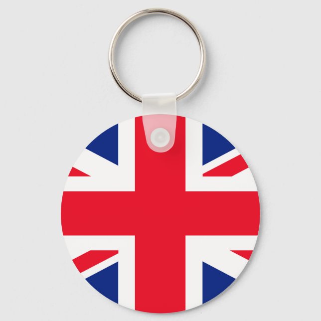 United Union Jack Flagga Nyckelring (Framsida)