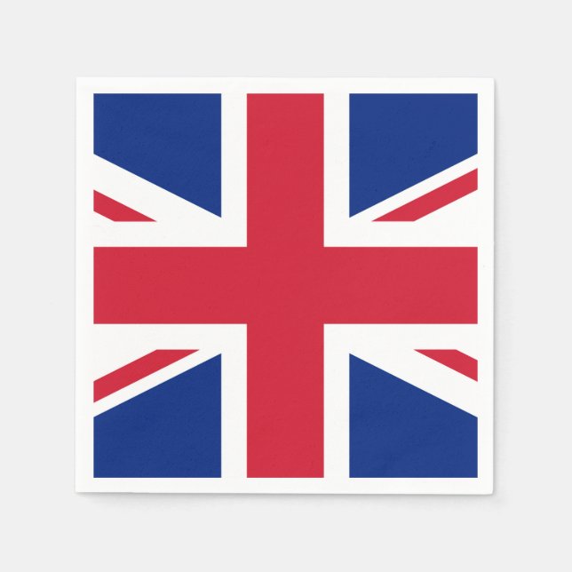 United Union Jack Flagga Pappersservett (Framsidan)