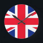 United Union Jack Flagga Rund Klocka<br><div class="desc">United Union Jack Flagga</div>