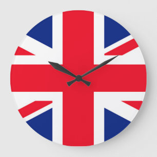 United Union Jack Flagga Stor Klocka