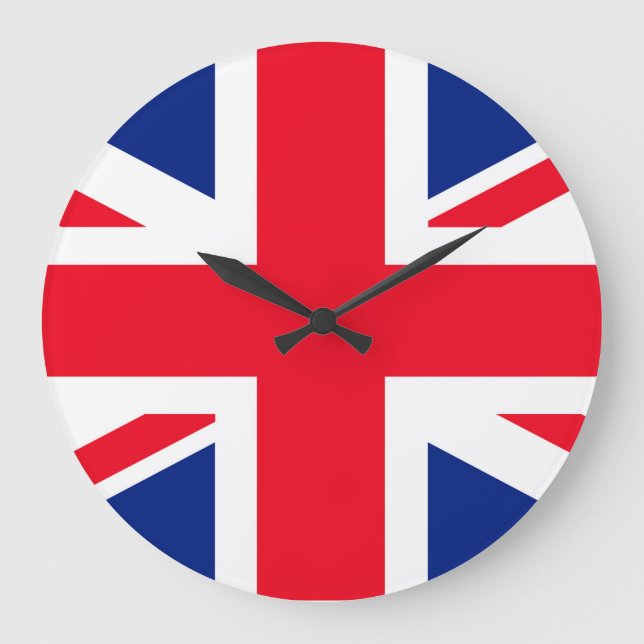 United Union Jack Flagga Stor Klocka (Framsida)
