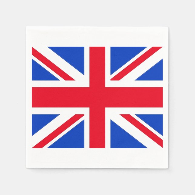 United Union Jack Papper Party Napkins Pappersservett (Framsidan)