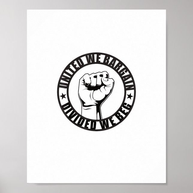 United we Bargain, dividerad med Union Strong Lab Poster (Framsidan)