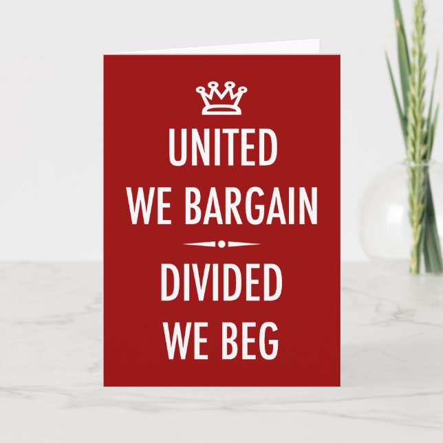 United We Bargain Kort (Framsida)