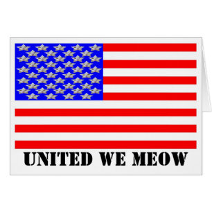United We Meow Hälsningskort