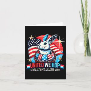 United We Skutt - Patriotic Påskhare Usa Pride Kort