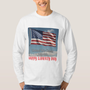 United we stand: American Flagga Anpassningsbar T Shirt