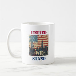 United we stand | Amerikansk patriotisk design Kaffemugg
