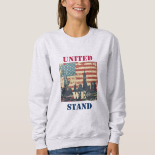 United we stand   Amerikansk patriotisk design T Shirt