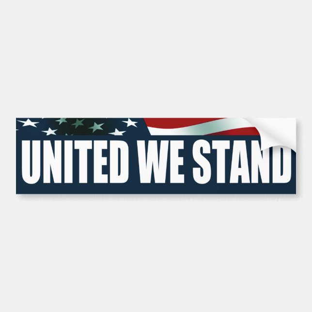 United we stand bildekal (Framsidan)