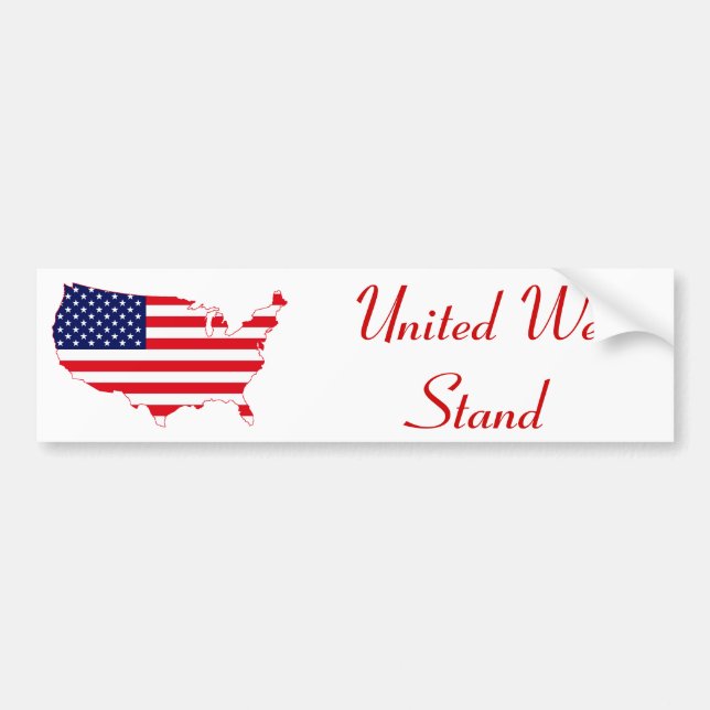 United we stand bildekal (Framsidan)