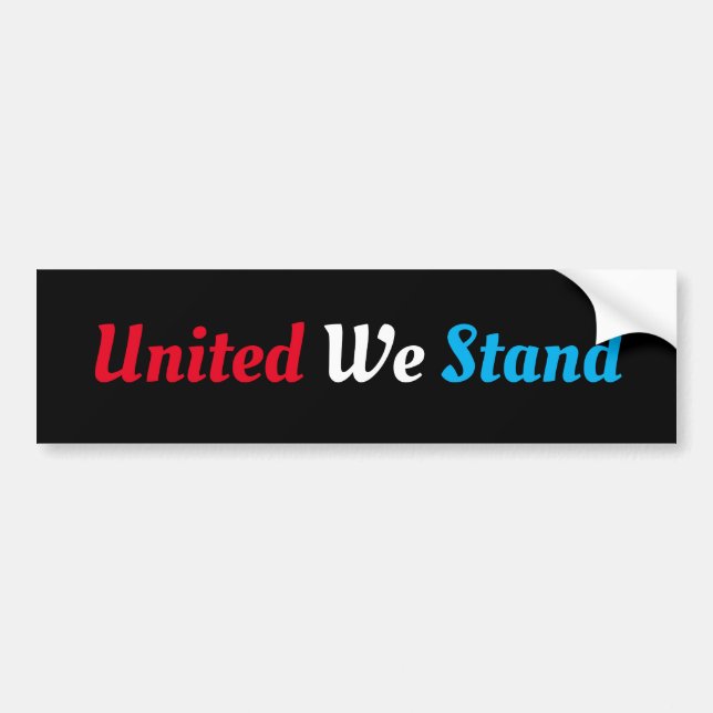 United we stand bildekal (Framsidan)