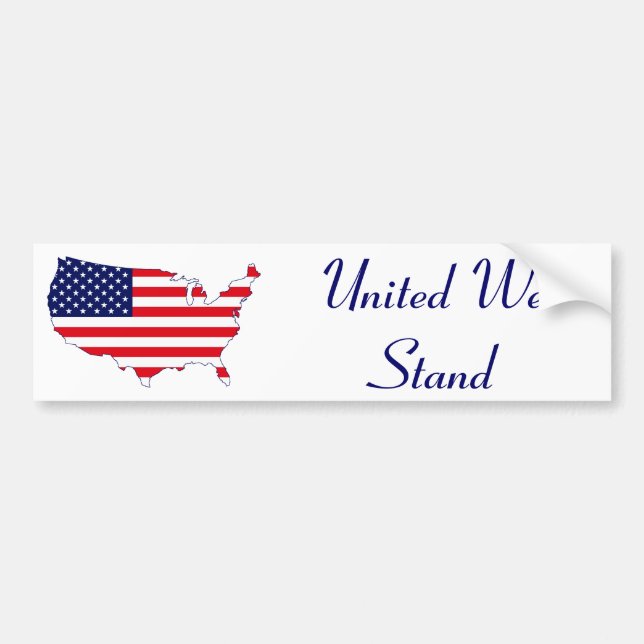 United We stand Bumper Sticker Bildekal (Framsidan)