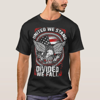 United we stand Divive Vi Fall Patriotic Veteran T Shirt