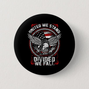 United we stand Divive we Fall - Patriotic Vetera Knapp