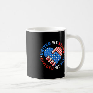 United we stand Divivive Vi Fall US American Flagg Kaffemugg