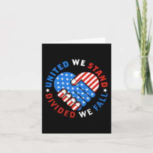 United we stand Divivive Vi Fall US American Flagg Kort
